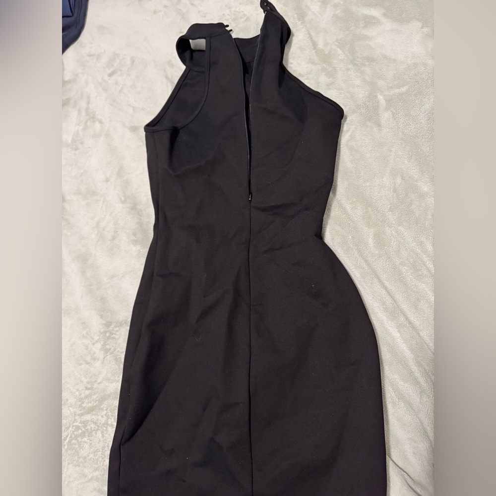 Black mini dress